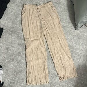 Abercrombie Crinkle Textured Pants (L)